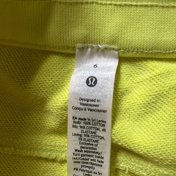 LULULEMON SCUBA HR JOGGER NEON WASH HIGHLIGHTER YELLOW (NGD3) SZ 6 NWT - Picture 7 of 7